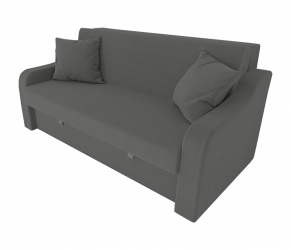 Диван Аккорд Большой (Берхоусе) Цвет фасада: Серый Велюто 12; Тип: Прямой; Материал фасада: Металл/Велюр / (Berhouse)