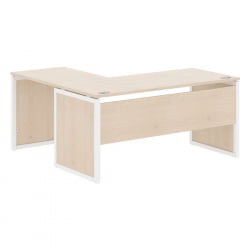 Стол письменный угловой правый КСТЕН-КП КСКПCТ 1615 Р Бук Тиара Белый / XTEN-QP XQPCT R