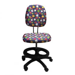 Детское компьютерное кресло ЛБ-C17 [Синий, круги] / LB-C17