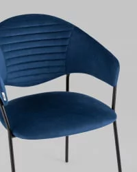 Стул Алексис велюр Синий