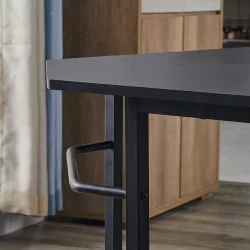 Угловой компьютерный стол КИВИ Черный БК / KIWI BK