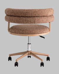 Стул офисный Понтй светло-коричневый бежевые ножки / Ponty