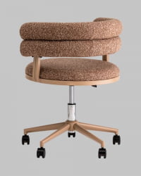 Стул офисный Понтй светло-коричневый бежевые ножки / Ponty