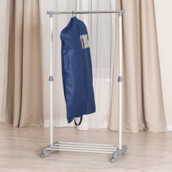 Вешалка с обувницей ОДЕНТ металл, пластик, 86*44*166 см, темно-серый/светло-серый/хром / ODENT