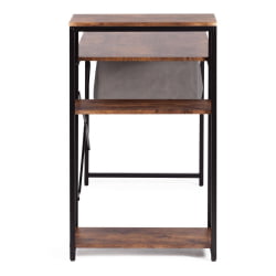 Письменный стол с полками ВД-15 бурнт / WD-15 burnt