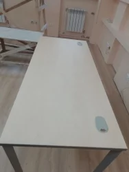 Стол прямой ИМАГО-С СП-3.1С клен алюминий / IMAGO-S СП-3.1S