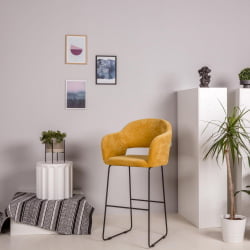 Стул полубарный Оскар (ПБ) Желт/ЛинкЗолот / Oscar