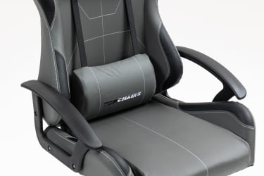 Кресло спортивное ТопЧаирс Вйверн серо-черный / TopChairs Wyvern