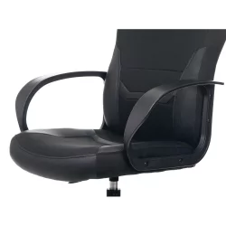 Кресло компьютерное БРАБИКС Алпха ГМ-018 Черное / BRABIX Alpha GM-018