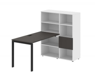 Рабочая станция ЕДИС ЕУРСТ 1113 Мокко Черный Белый / EDIS EURST