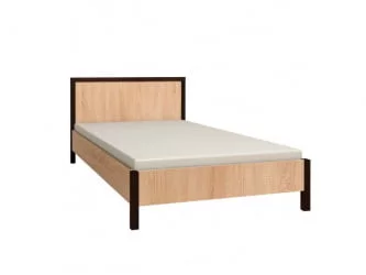 Кровать (1400) БАУХАУС 3 Дуб Сонома/Орех шоколадный(спальня) / BAUHAUS