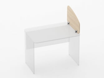 Экран разделительный Глассй 5.12.06 Орех / Glassy