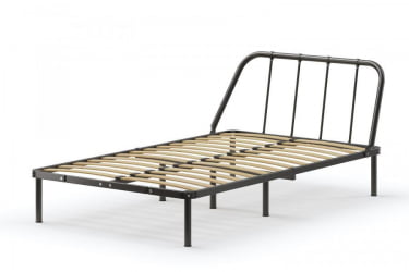 Детская кровать Мира с ортопедическими латами Материал фасада: Металл; Спальное место: 1600х2000 мм; Цвет: Черный