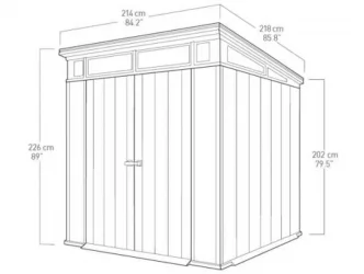 Сарай пластиковый АРТИСАН 7кс7 / ARTISAN 7x7