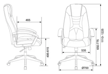 Кресло игровое Зомбие 8 Блуе / Zombie Blue