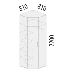 Детский шкаф Аляска 501.03