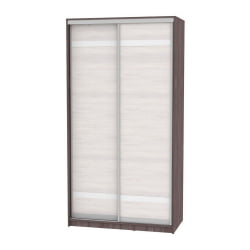 Шкаф-купе белый лдсп Б-220х120х60-2(ЯАТ-ЯАС-Д9Д9) / B-220х120х60-2(ЯАТ-ЯАС-D9D9)