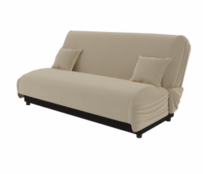 Диван Париж (Берхоусе) Цвет фасада: Бежевый; Тип: Прямой; Материал фасада: Металл/Велюр / (Berhouse)