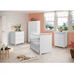 Комод пеленальный Микуна Оcситане Б-1866 Вхите Грей Старс / Micuna Occitane B-1866 White Grey Stars