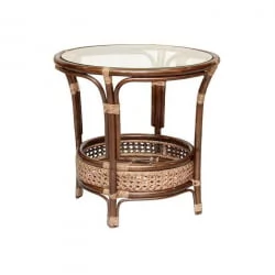 Стол круглый Пеланги Пеланги 02/15-2 молочный шоколад / Pelangi