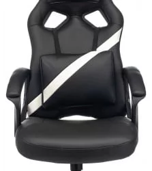 Геймерское кресло Бюрократ ЗОМБИЕ ДРИВЕР Черный-белый / ZOMBIE DRIVER