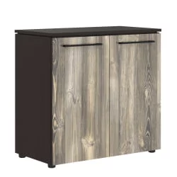 Шкаф с глухими малыми дверьми МЛC 85.1 Дуб Базель/Венге Магия / MLC