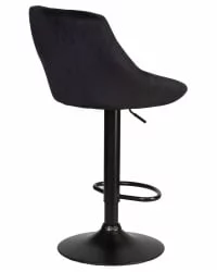 Стул барный ДОБРИН ЛОГАН БЛАCК Черный велюр МДЖ9-101 / DOBRIN LOGAN BLACK MJ9-101