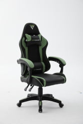 Кресло спортивное ТопЧаирс Шадов черно-зеленый / TopChairs Shadow