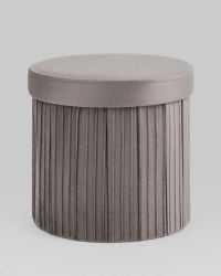 Пуф складной с ящиком Сторе Роунд антрацитовый / Store Round