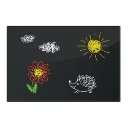 Доска магнитно-маркерная стеклянная БРАУБЕРГ 40х60 см Черная / BRAUBERG