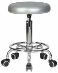 Табурет мастера ДОБРИН БИЛЛЙ Серебряный / DOBRIN BILLY