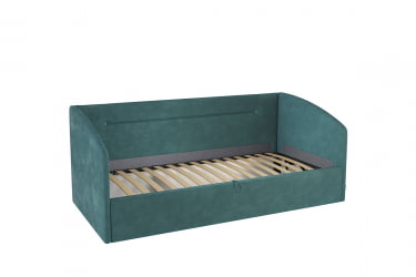 Односпальная кровать с подъемным механизмом Альба (Софа) КМ.С-16 сосна (велюр) / КМ.S-16