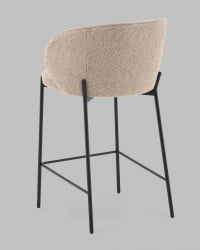 Стул полубарный Тисдейл букле бежевый