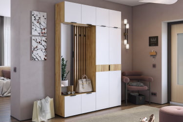 Прихожая Бери К4 Дуб крафт золотой/графит