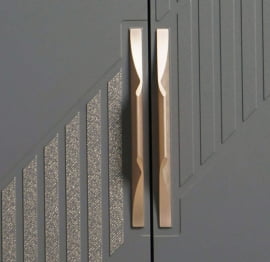 Шкаф для одежды с полками и штангой (лев/прав) Монако 902.13 Дуб Вотан Графит