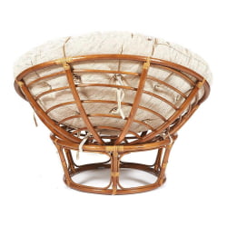 Кресло ПАПАСАН 23/01 В /с подушкой/ диаметр подушки 129 см, 115х101х104 см, Пекан (орех), ткань Старт / PAPASAN W Pecan