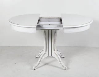 Стол деревянный Орион-5 (д1000) тон 1 с золотой патиной / (d1000)