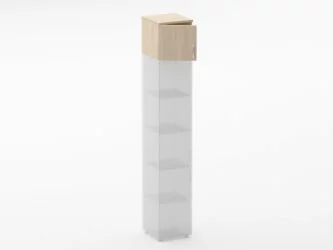 Антресоль узкая Глассй 6.04.13Л Венге / Glassy