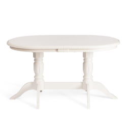 Стол CОППОЛА бук, мдф, 140+40кс80кс77см, Иворй вхите / COPPOLA 140+40x80x77см, Ivory white