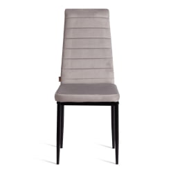 Стул Еасй (мод. ДЖСC02-1) металл, флок, 41 х 52 х 96 см, Лигхт грей (светло-серый) ХЛР14 / черный / Easy (mod. JSC02-1) Light grey HLR14