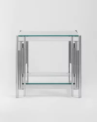 Журнальный столик ГЭТСБИ 55кс55 Серебро / 55x55