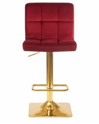 Стул барный ДОБРИН ГОЛДИЕ Бордовый велюр МДЖ9-43 / DOBRIN GOLDIE MJ9-43