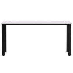 Стол прямой на металлокаркасе, опоры 90 гр Еверпроф ЕВО 254С008 Белый Черный / Everprof EVO 254S008