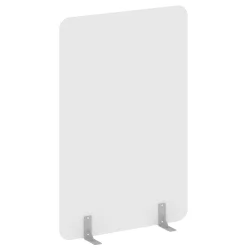 Перегородки на металлических опорах на фетровых подпятниках Р-лине ДП.Ф-120-180 Белый / R-line DP.F-120-180