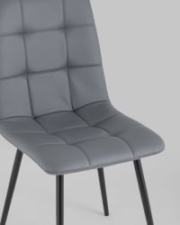 Стул Оливер экокожа Серый / Oliver
