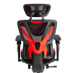 Кресло КингКобра иск. кожа / сетка, черный / красный / KingCobra