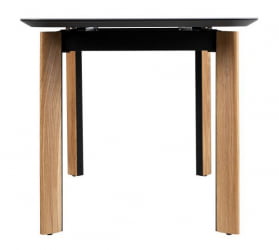 Стол раскладной Комби Гласс 140-180 Аутоматиc Натур/Дэрк матте гласс / Combi Glass Automatic Natur/Dark matte glass