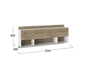 Детский шкаф Оксфорд ТД-139.12.21 Ривьера Белый с рисунком