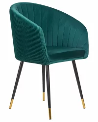 Стул обеденный ДОБРИН МАРЙ Зеленый велюр 1922-9 / DOBRIN MARY