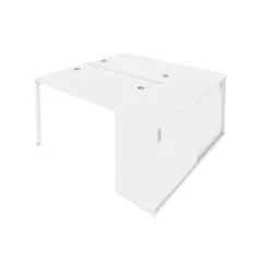 Рабочая станция с опорным шкафом-купе Метал Сйстем Б.РС-СШК-1.2 Белый / Metal System